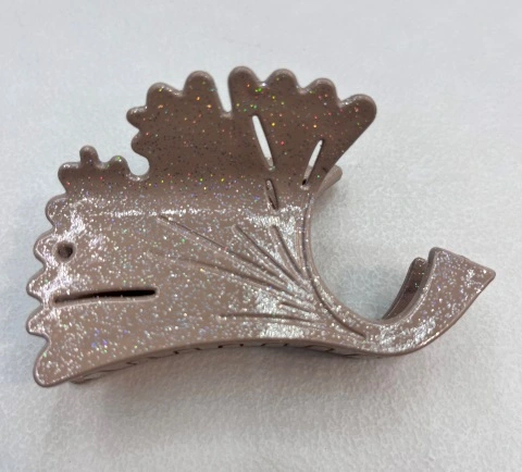 Заколка - краб для волос "AKS - VIENTO", микс 6 цветов, цветок, 9,5*5,5см 