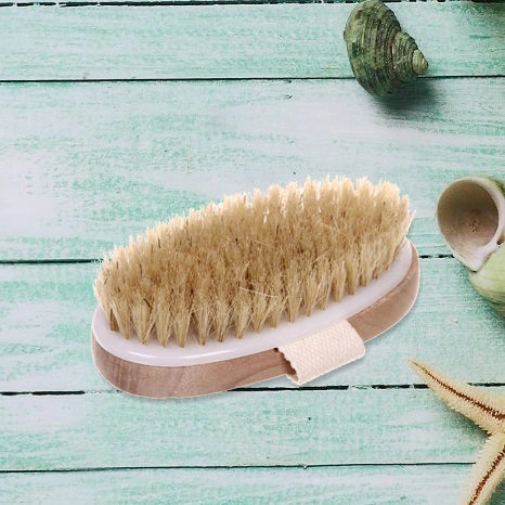 Щетка для тела массажная, ручка петля Ультрамарин - Пробуждение, Длина щетки 12см, ширина 6см, ручка петля 13,52,5 см, щетина 1,5см_8