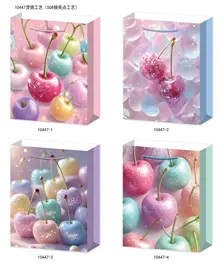 Пакет подарочный "Яблочки" 26*32*10 см