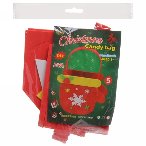 Сумочка детская новогодняя Ультрамарин- Варежка, 96,5 см дно сумки, 15 см без ручки_3