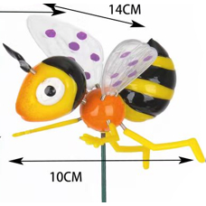 Фигура на спице "Шершень садовый" 10*14*60 см, микс