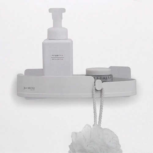 Полка для ванны с липким слоем  угловая 27х19,5х5см_5