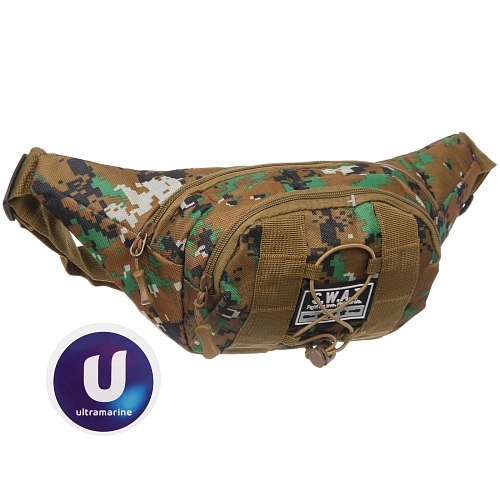 Сумка на пояс "Sport leader - Viking", три кармана, цвет хаки, 32*16*6см
