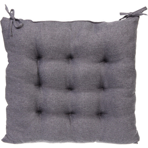 Сидушка на стул "PRIMO" 40*40 см, цвет серый