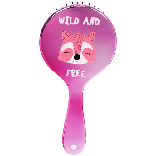 Расческа массажная зеркальная Animals, микс 4 цвета, 1022 см, блистер Ultramarine_10