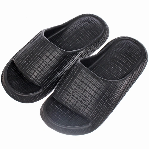 Шлепанцы мужские "AZHUR", цвет черный, р-р 44-45