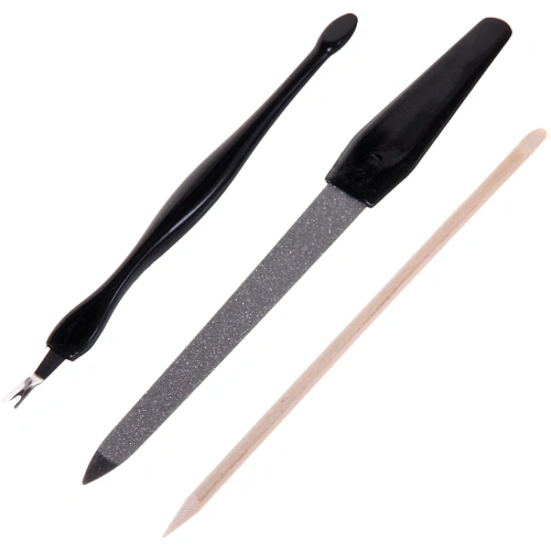 Маникюрный набор на блистере, 3 предмета Ультрамарин - Ваши ручки (триммер, пилка металлическая и палочка апельсиновая)_4