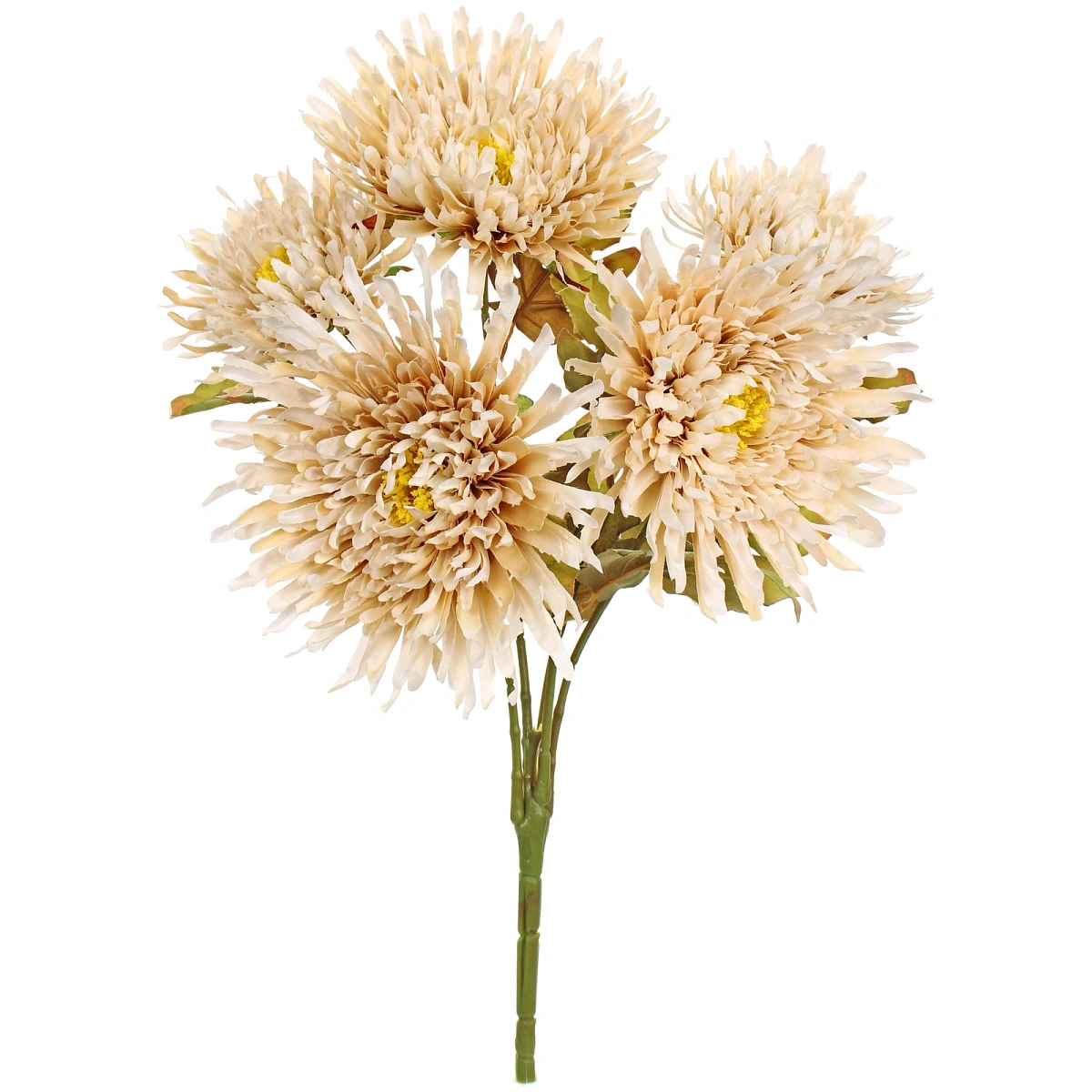 Искусственные цветы "Хризантема" 45см 5 цветков бежевый