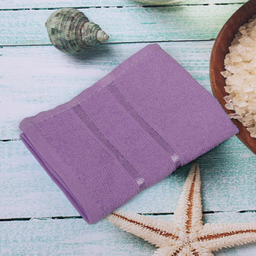 Полотенце махровое 3030см LUNA цвет сиреневый 10250 плотность 360грм2_5