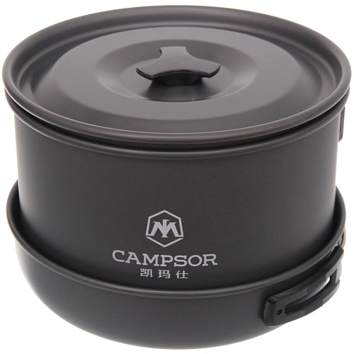 Набор посуды походной (2котелка,ковш,сковорода,3тарелки,лопатка,5чашек,поварёшка,губка) COMPSOR-500_5