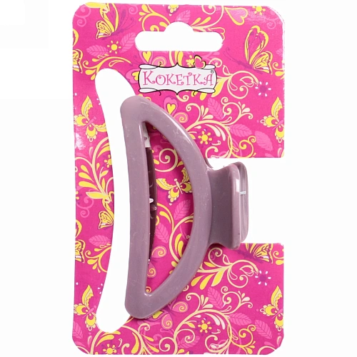 Заколка-краб для волос  на блистере Magic Gloss, трапеция, микс 6 цветов, 6,5см (Кокетка)_23