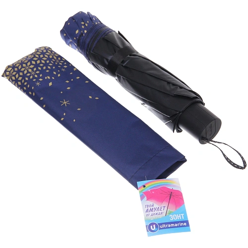 Зонт женский механический Ultramarine - Тайра, микс 6 цветов, 8 спиц, d-115см, длина в слож виде 28см_17