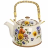 Чайник заварочный керамический 700мл с ситом "Фиалки"