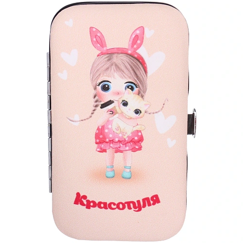 Набор для маникюра в футляре 6 предметов КРАСОТУЛЯ!,116,5см (разработка РЦ Восток  пакет с подвесом)_3