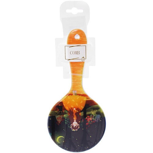 Расческа массажная круглая ЭФФЛОДИ, микс 4 дизайна, 2210см (PVC подвес)_10