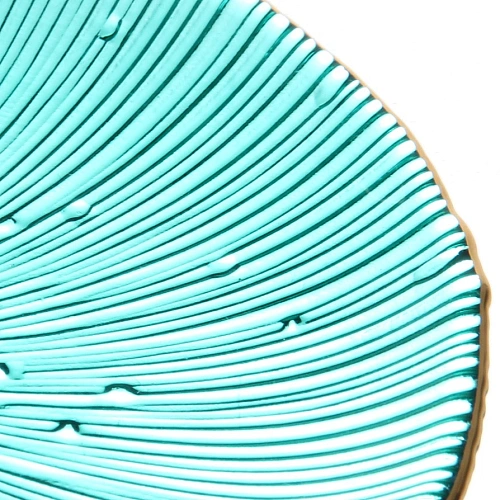 Тарелка стеклянная 15см Флоренция изумруд_5