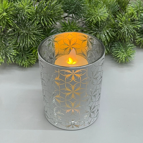 Подсвечник "Фантазия" 10*12,5 см, Белый