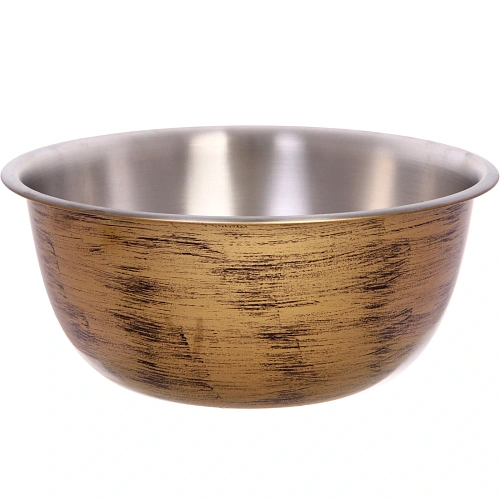 Салатник из нержавеющей стали 5,5л 30*13см цвет Антик