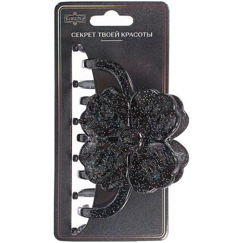 Заколка - краб для волос AKS - MANTANA, микс 6 цветов, цветок, 116см _15