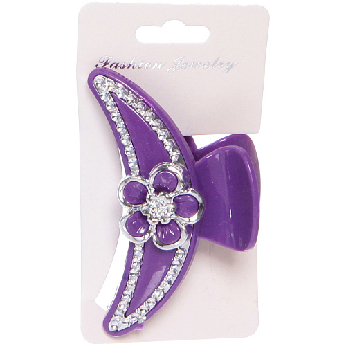 Заколка-краб для волос на блистере Emily Collection - Lili, микс 6 цветов, 7,5см _15