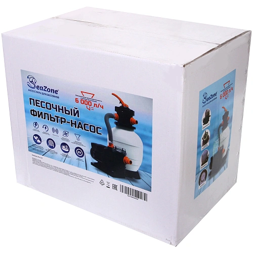 Насос-фильтр песочный для бассейнов CLP4003F, 6000 лч, Seazone_15