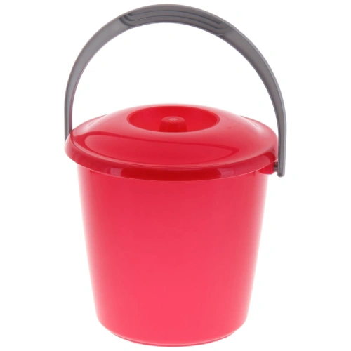 Ведро с крышкой Соло 3л перламутровое красное С630ККРА