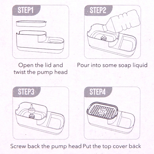 Подставка под губку с дозатором 600мл 22,9х10,8х8,5 1862_9