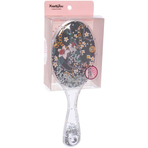 Расческа массажная овальная ТРОПИКИ, микс 4 дизайна, 237см (подвес)_6