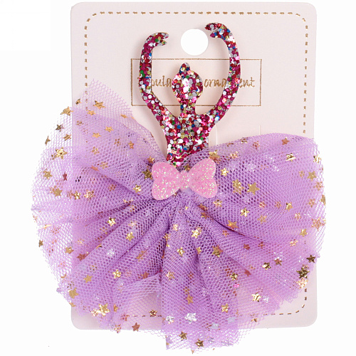 Зажим для волос Балерина”, микс 6 цветов, 8,510см_12