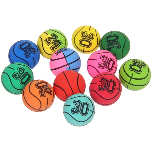 Мяч 27 мм "Баскетбол" каучуковый, микс СТИКЕР НА ВЛОЖЕНИЕ