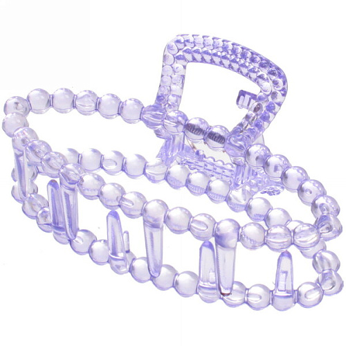 Заколка-краб для волос на блистере Cruella- Овал, микс 6 цветов, 9,5 см_6