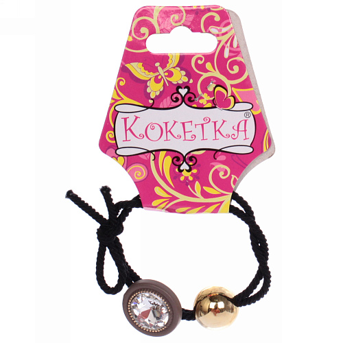 Резинка для волос 1шт Krasa - Kiki, микс 5 цветов, d-55см_11