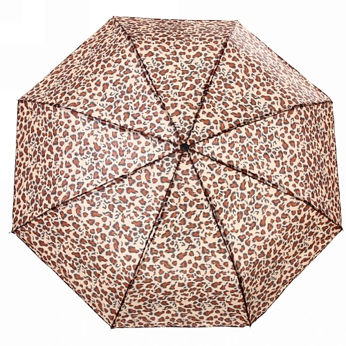 Зонт женский механический Твой стиль - леопард, 8 спиц, d-100, длина в слож виде 23 _2