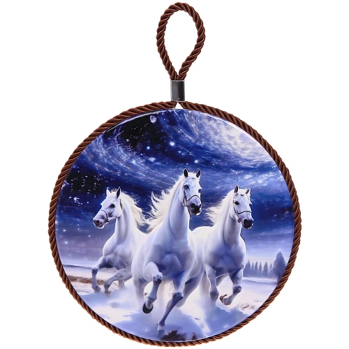 Подставка под горячее керамика 16см "Свободные духом"