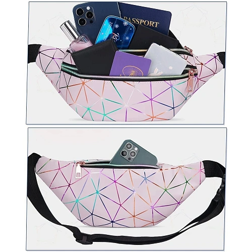 Сумка на пояс Harizma, цвет пудровый, 3112 см_6