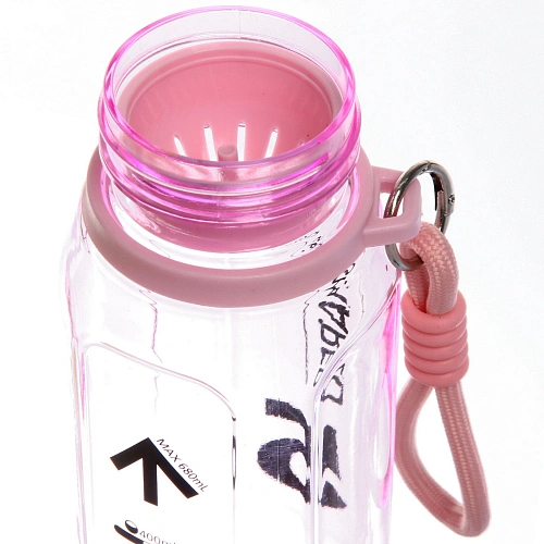 Бутылка питьевая пластиковая 680мл Отличный день, микс цветов_14