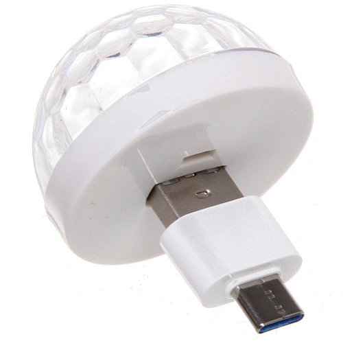 Светильник mini Каледоскоп, LED (красный, зеленый, синий), переходник USB Type-C _11