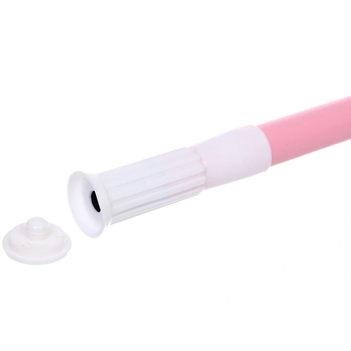 Карниз для ванной 140-260 см розовый_8