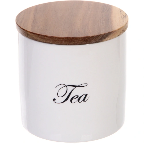 Банка для хранения керамическая "White magic" 500мл 10*10,5см для чая