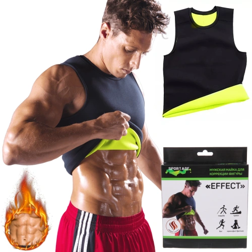 Майка для похудения "Effect", размер M, Черный