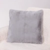 Чехол для декоративной подушки "SOFI", 43*43 см, иск. мех, цвет светло-серый