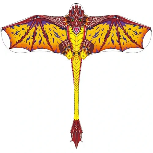 Воздушный змей "Огненный дракон" 120*90 см