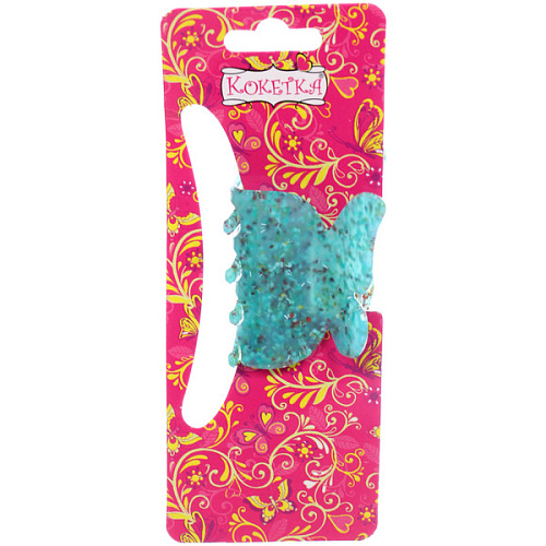 Заколка-краб для волос  ЭЙФОРИЯ ФЛО, нинель, микс 6 цветов, 4,7см (блистер Кокетка)_8