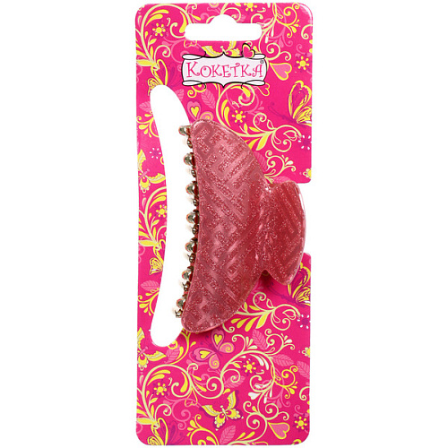 Заколка-краб для волос  ЭЙФОРИЯ, райя, микс 6 цветов, 7см (блистер Кокетка)_9