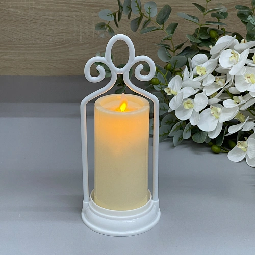 Сувенир с подсветкой "Свеча - Винтаж" 11*26 см (работает от батареек 3 ААА)