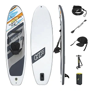 SUP-доска для плавания White Cap Convertible, 305*84*12 см + 6 аксессуаров, до 120 кг,Bestway (65341)