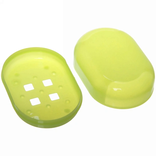 Набор банный дорожный 4шт Traveler - Полоска, микс 4 цв, (мочалка, футляр 2шт, расческа), 21127см_4