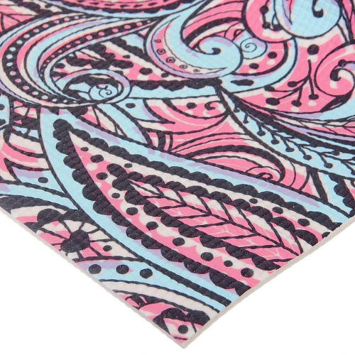 Коврик для йоги 6 мм 173х61 см Свежесть ветра PVC, микс принтов_32