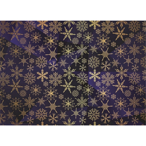 Бумага упаковочная 50х70 см Роскошная метель_3