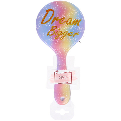 Расческа массажная круглая ТВОИ МЕЧТЫ, микс 4 дизайна, 2210см (PVC подвес)_6